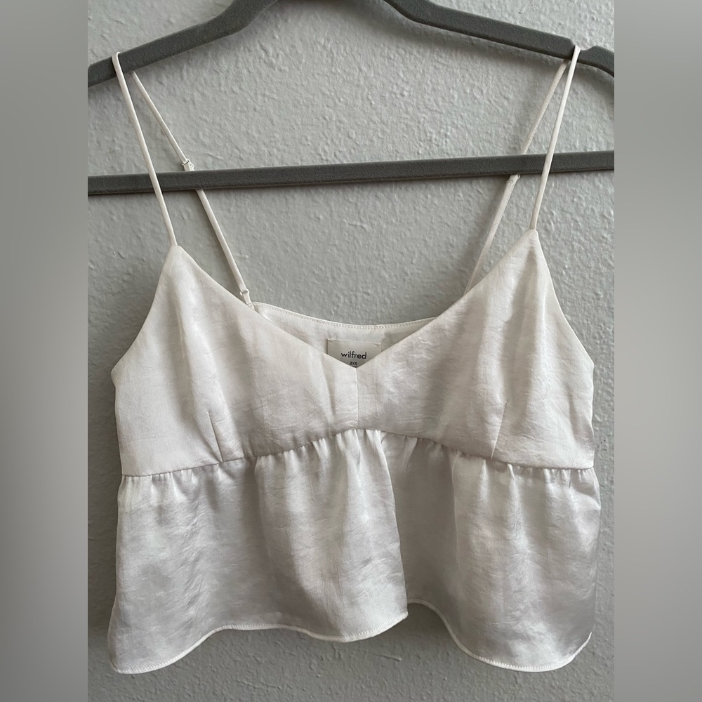 Aritzia satin tank top